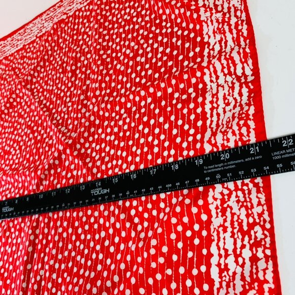 Scarves By Nasharr Head Neck Scarf VTG 60s Red White Polka Dot Square Career - Picture 8 of 9